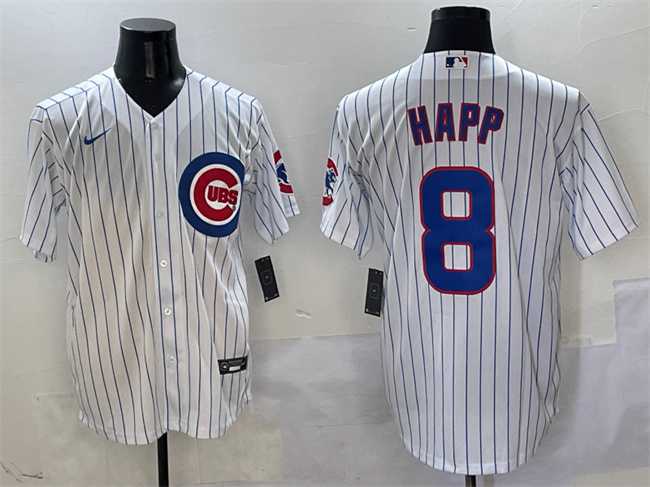Men's Chicago Cubs #8 Ian Happ White Cool Base Stitched Jersey,We sell and wholesale Men's Chicago Cubs #8 Ian Happ White Cool Base Stitched Jersey on line form chian!
